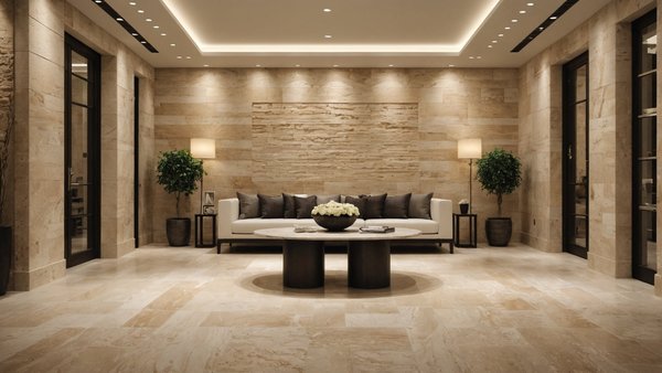 Découvrez l'origine fascinante du travertin pour la déco intérieure